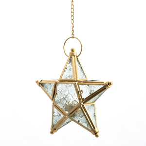 Metal Hanging <b>Tealight</b> Candle Holder Decorative Christmas <b>Lantern</b> Festive Home Decor Holiday Tree Hanging Accessories - Product Image 3