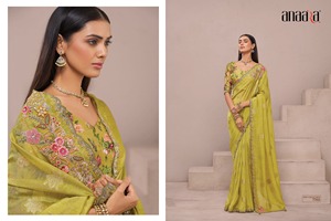 ผ้าส่าหรีผ้าไหม zari ดีไซเนอร์พร้อมด้วยงานทอผ้า zari สวย - Product Image 2
