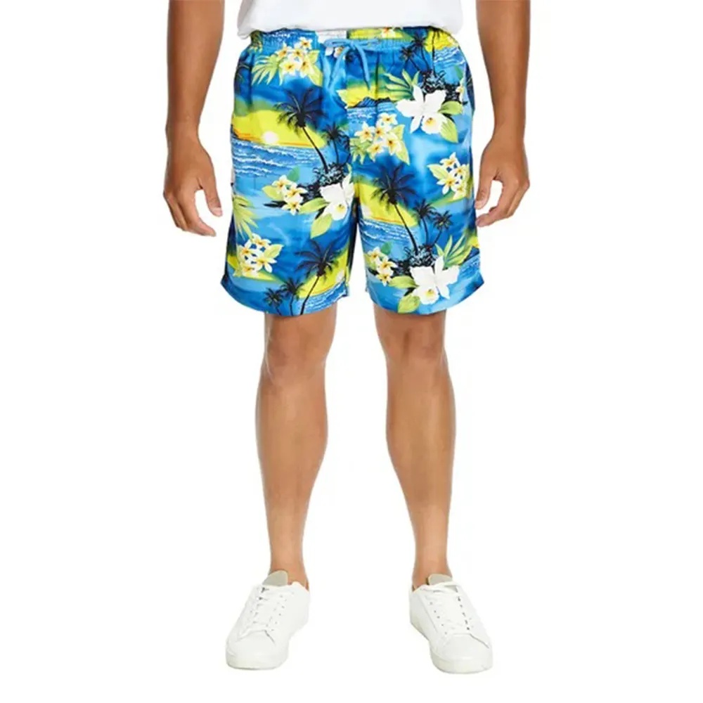 SHH Smart Fit Sharp Look perfekt für jeden Anlass atmungsaktiv Leinengewebe leichte hawaiianische Shorts HAW-SHH-212115