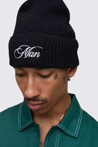 Latest <b>Black</b> Warm Soft Comfortable Fabric Beanies <b>Caps</b> For Adults & Youth Relaxed Fit Flexible Beanies <b>Caps</b> For <b>Men</b> And Women - Product Image 2