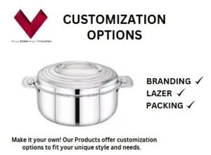 Fourniture directe d'usine grand 3.5LTR Fusion 3.5LTR marmite classique en acier inoxydable chauffe-plats casserole couvercle pour ragoût de soupe - Product Image 3