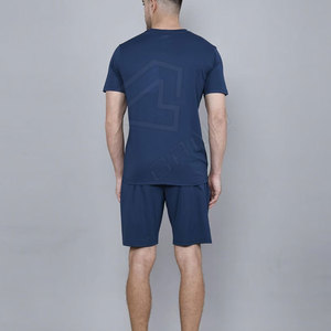 Conjunto de Camiseta y Pantalones Cortos de Verano para Hombre, Tallas Grandes, 100% Algodón de Alta Calidad - Product Image 4