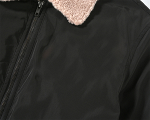 Chaqueta universitaria sostenible de estilo clásico con cuello vuelto Cierre de cremallera Ropa de abrigo de moda universitaria ecológica - Product Image 2