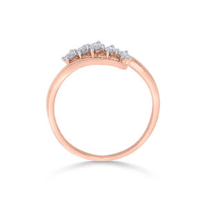 Anillo de Cóctel Vintage con Rubí Corte Marquesa y Circonita en Oro Amarillo - Product Image 5