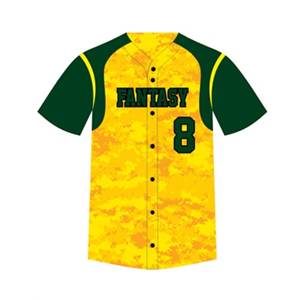 เสื้อเบสบอลแบบสั่งทำพิเศษสำหรับทีม พร้อมชื่อ/หมายเลขทีม  แบบปักเต็มตัว  ผ้าโพลีเอสเตอร์ สำหรับการฝึกซ้อมและการแข่งขัน - Product Image 2