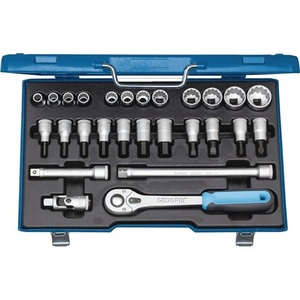 Juego de Llaves de Tubo de 27 Piezas con Punta de 1/2" de GEDORE, 10-30 mm, 32 Dientes, 12 Puntas, D 19 IMU-10 - Product Image 1