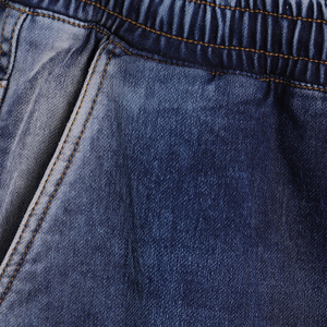 Pantalon cargo en jean pour homme, taille élastique avec cordon de serrage, en toile de coton, décontracté, plusieurs poches, style délavé - Product Image 3