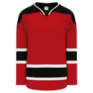 Maillot de hockey sur glace confortable en polyester 100% pour hommes | Col en V personnalisé et manches longues avec broderie - Product Image 4