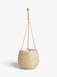 NOUVEAU PRODUIT Pot suspendu en jonc de mer bleu, pot à fleurs tissé à la main, écologique, imperméable, pour la maison et le jardin - Product Image 5