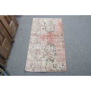 พรมวินเทจ พรมขนาดเล็ก 1.9x3.6 ฟุต พรมลายจุดสีแดง - Product Image 1