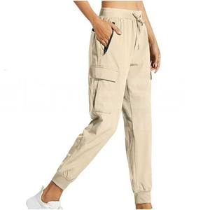 Casual Baggy Joggers Winter Cargo Pants Quick Dry Mid Waist Cargo Joggers for Outdoor Activities Plain Dyed Pants - Product Image 4