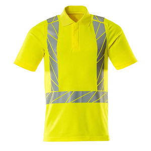 Camiseta Polo de Seguridad Personalizada de Poliéster Transpirable de Alta Visibilidad con Cuello Camisero y Manga Corta para Hombre - Product Image 1