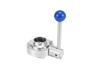 Vanne papillon sanitaire manuelle à collier SS316L avec <span class=keywords><strong>joint</strong></span> EPDM PTFE 1,0-1,6 MPa pour l'industrie alimentaire - Product Image 2