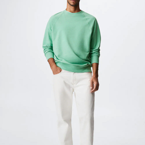 High Quality Material Crewneck Men Long Sleeve <b>Plain</b> Custom Made Men's <b>Sweatshirts</b> Wholesale Winter Wear Men <b>Sweatshirts</b> - Product Image 2