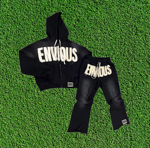 Survêtement brodé effet vieilli pour homme, grande taille, respirant, séchage rapide, polyester/coton, streetwear, motif uni – Collection 2025 – Vente chaude - Product Image 2