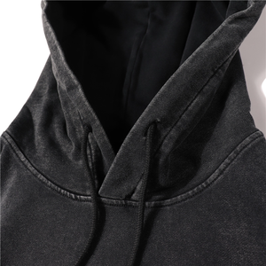 Sweat à capuche vintage en éponge française 100% coton personnalisé de haute qualité pour hommes - Product Image 1