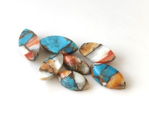 Mohave Oyster Cuivre 3x6mm-15x30mm Marquise Cabochon Naturel Dos Plat Pierres Précieuses Lâches pour la Fabrication de Bijoux Vente en Gros - Product Image 6