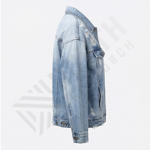 Veste en jean délavée respirante sur mesure pour femmes Rembourrage en coton Nouvelle mode Qualité de service Manteau d'hiver pour l'extérieur - Product Image 3