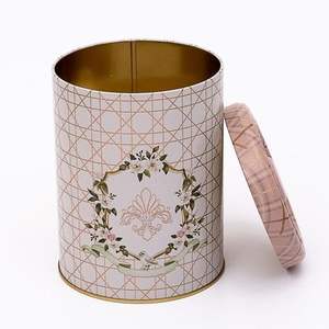 Couvercle de rangement en métal rose Ø 140x180mm, 2,5 lt - Product Image 2