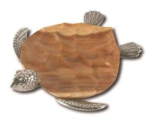 Tabla de cortar de gallo de madera de acacia con asas plateadas y esparcidor Ideal para aperitivos de queso y utensilios de cocina decorativos - Product Image 4