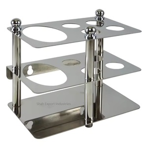 Soporte para cepillo de dientes de metal con acabado cromado montado en la pared, organizador con tacto suave para accesorios de baño - Product Image 4