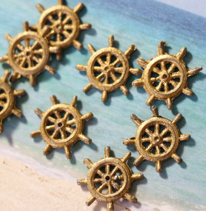 Handmade Magic 2 Vintage Brass <b>Ship</b> <b>Wheels</b> High Quality Best Nautical <b>Ship</b> <b>Wheel</b> Handmade Decor - Product Image 2