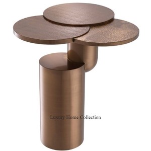 ที่บังแดดทองเหลืองโบราณเฟอร์นิเจอร์สำหรับตกแต่งบ้านห้องนั่งเล่นโต๊ะข้างดีไซน์ไม่เหมือนใครวัสดุทำจากคุณภาพสูงราคาไม่แพง - Product Image 1