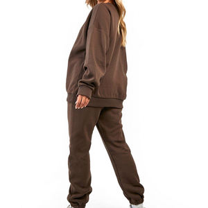 2023 Trajes de sudor de mujer de color personalizado Estilo casual de gran tamaño pesado en venta al por mayor - Product Image 6