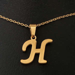 Women's Alphabetic <b>Locket</b> Set - Gold - Product Image 2