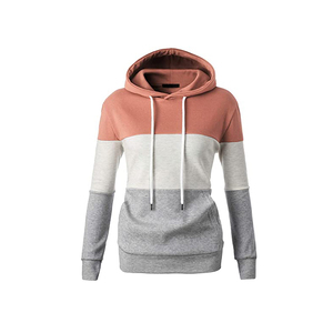 OEM Women's Warm Cotton Hoodies Solid Pattern Pullover Jacket with Zipper Collar Front Logo for <b>Winter</b>-<b>Top</b> Trending Low Price - Product Image 4
