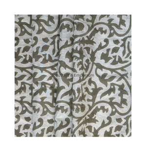 Bloque de mano estampado algodón Cambric 60X60 tela para correr tradicional Jaipuri estampado tela de algodón para vestidos - Product Image 1