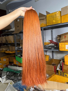 Extensiones de Cabello Humano Azura Hair Vietnam Naranja a Granel, Remy, Doble Trama a Máquina, Puntas Completas, Súper Doble Trama - Product Image 5