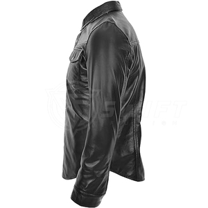 Camisas de cuero transpirables sólidas de calidad superior superventas al por mayor hechas en Pakistán - Product Image 6