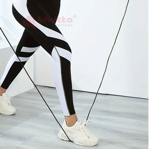 Leggings deportivos de LICRA de talla grande de cintura alta, pantalones de entrenamiento informales de cintura alta sin costuras, ropa deportiva de algodón 100%, mallas para mujer - Product Image 6