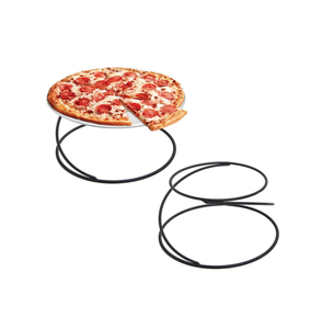 กระทะพิซซ่าโลหะสำหรับวางหน้าจอถาดอบพิซซ่าสำหรับร้านอาหารทรงกลมดีไซน์ไม่เหมือนใครสินค้าขายดี - Product Image 1