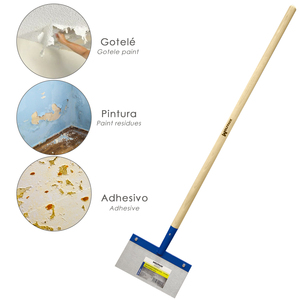 Raschietto per Soffitto/Pavimento 300x150 mm. Con manico in legno 1200 mm. - Product Image 3