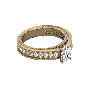 Bague en diamant rond pour elle - Product Image 2