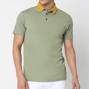 Polos de Jersey de algodón de golf personalizados al por mayor, polos de hombre de talla grande de tejido de punto personalizados - Product Image 1