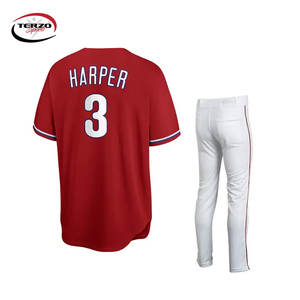 Ensemble de maillots et shorts de baseball personnalisables, respirant, à séchage rapide, avec nom, logo et numéro pour les ligues de clubs, unisexe, adulte - Product Image 2
