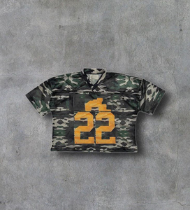 Ropa deportiva Fútbol Malla Jersey Tops Personalizado Juventud Fútbol Jersey Secado rápido y transpirable Fútbol Camiseta con cuello en V - Product Image 5