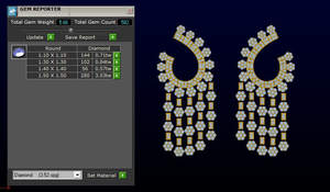 Pendientes de diamantes naturales de diseñador, oro amarillo de 14 quilates, moderno, de moda, de alta calidad, de alta calidad, para ocasiones de aniversario - Product Image 5