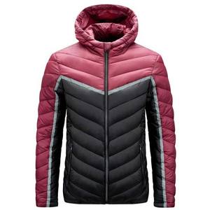 Chaqueta de talla grande para hombre, chaqueta acolchada ligera resistente al agua empaquetable con capucha, color naranja, para primavera y otoño, 2022 - Product Image 1