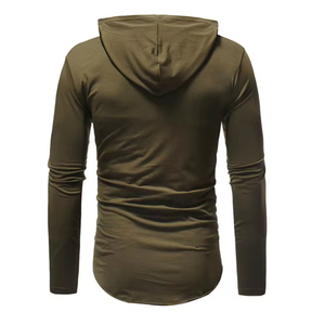 Venta al por mayor de ropa de calle gruesa sudaderas con capucha de invierno de talla grande Unisex 100% algodón de punto bordado transpirable ecológico - Product Image 3
