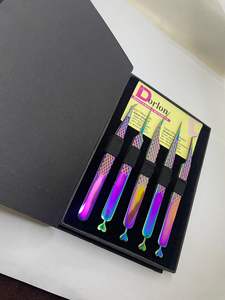 Sustainable Quality Rainbow Coated <b>Eyelash</b> <b>Tweezers</b> Diamond Grip Lash <b>Tweezers</b> Stainless Steel Private Logo <b>Tweezers</b> for Lashes - Product Image 3