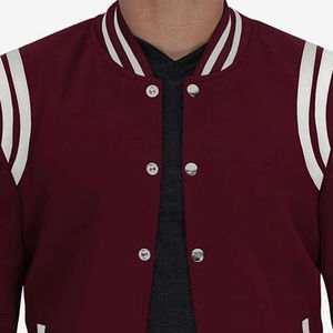 Chaqueta Varsity de Lona y Felpa para Hombre, Diseño Más Reciente de 2026, Logotipo Personalizado, Transpirable, de Secado Rápido, Estilo Vintage, Oferta de Invierno, Servicio OEM - Product Image 5