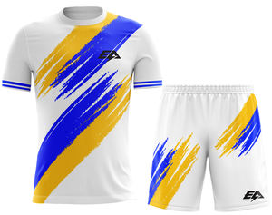 Uniformes de football personnalisés de haute qualité Maillot et short à sublimation rapide avec impression de logo Vêtements de football pour le football - Product Image 1