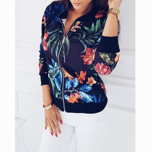 Top Trending Hot Sale Chaqueta de bombardero hecha a medida de moda elegante de Invierno para mujer Impresión de transferencia de calor a prueba de viento de secado rápido - Product Image 4