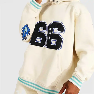 ชุดเซ็ตเสื้อฮู้ดดี้และกางเกงขาสั้นลายกราฟิก รุ่น 66 สไตล์ยูนิเซ็กซ์ ผ้าฟลีซ ชุดลำลองแนวสตรีทแวร์ ชุดสองชิ้นเข้าชุด - Product Image 5