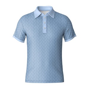 Polo de golf premium pour homme, extensible dans 4 directions, polyester et élasthanne, séchage rapide, évacuation de l'humidité, performance, OEM, usine au Vietnam - Product Image 2