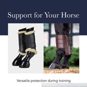 Nouvelle arrivée Brossage Cheval Bottes Équipement de protection Équipement d'entraînement Bottes équines Bottes de protection pour chevaux - Product Image 4
